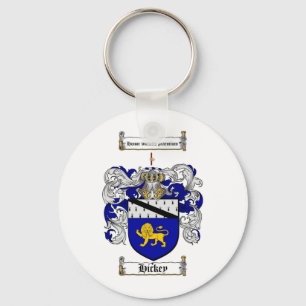 HICKEY FAMILY CREST -  HICKEY COAT OF ARMS KEYCHAIN