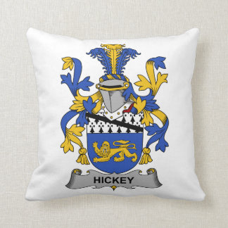 Hickey Family Crest Throw Pillow