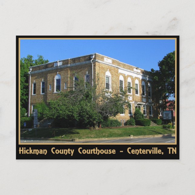 Hickman County Courthouse - Centerville, TN Postcard (Front)