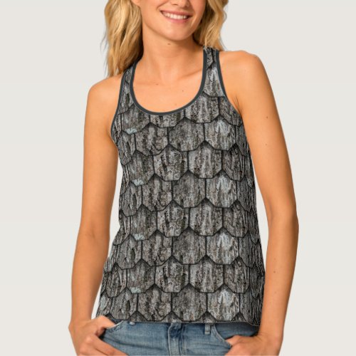 Hickory bark shake tile tank top