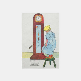 Hickory, Dickory, Dock Mother Goose Nursery Rhyme Rug