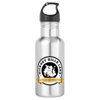 Hickory Hills Lake 100 Year Celebration Stainless Steel Water Bottle