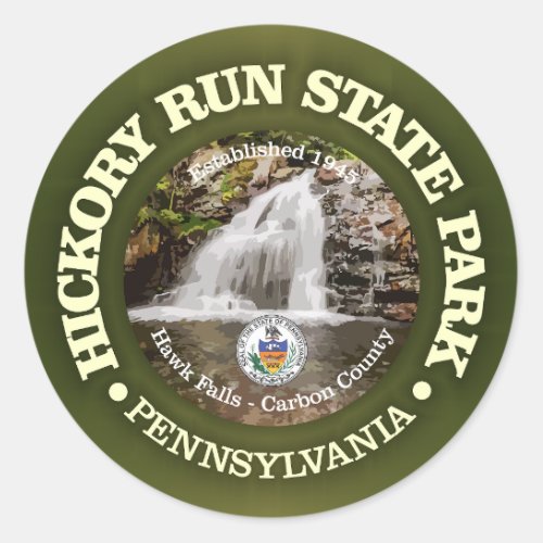 Hickory Run SP Classic Round Sticker