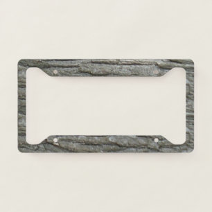 Hickory Tree Bark car license plate frame