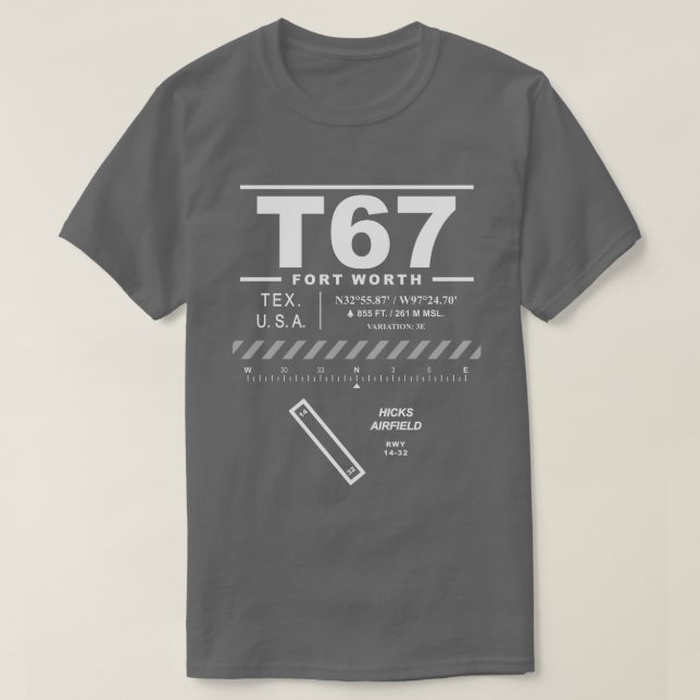 Hicks Airfield T67 T-Shirt (Design Front)