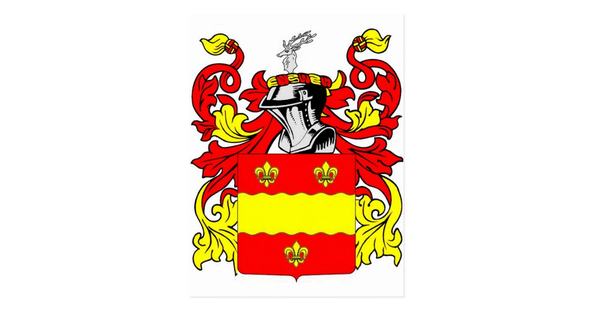 Hicks Coat of Arms Postcard