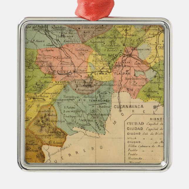 Hidalgo, Mexico Metal Ornament (Front)