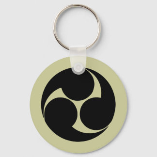 Hidari mitsudomoe, Japan Keychain