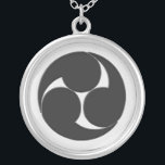 Hidari Mitsudomoe Pendant<br><div class="desc">The Hidari Mitsudomoe is a sleek emblem representing the Ryukyu Kingdom,  as well as the Ryukyu Islands,  and if one wishes,  the Ryukyu people.  Otherwise,  it's a cool-looking emblem.</div>