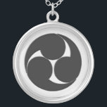 Hidari Mitsudomoe Pendant<br><div class="desc">The Hidari Mitsudomoe is a sleek emblem representing the Ryukyu Kingdom,  as well as the Ryukyu Islands,  and if one wishes,  the Ryukyu people.  Otherwise,  it's a cool-looking emblem.</div>