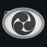 Hidari Mitsudomoe (Without Ground) Belt Buckle<br><div class="desc">[Hidari Mitsutomo] The right and left of Tomoe was not the way of winding the vortex, but a rational name made from the drawing. This is something that a master painter knows right away, but a teacher who has never drawn a crest will only be distracted by the direction of...</div>