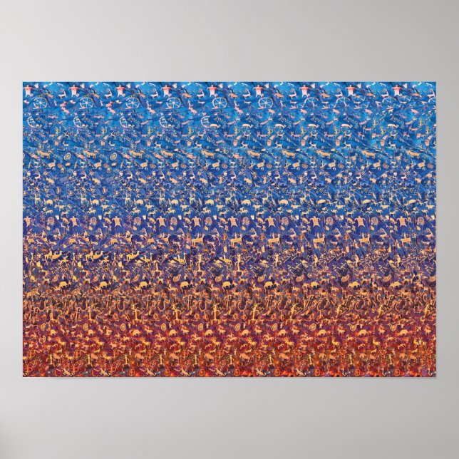 Hidden 3D Stereogram Poster - Guardian of the Past (Front)