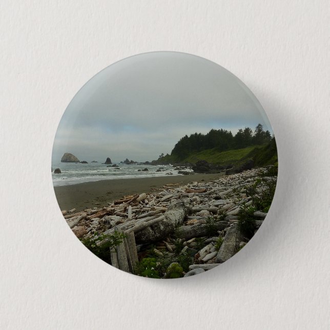 Hidden Beach I at Redwood National Park Button (Front)