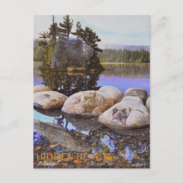 Hidden Beauty Painting Postcard (Front)