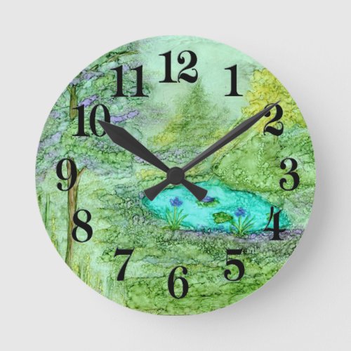 Hidden Beauty Round Clock