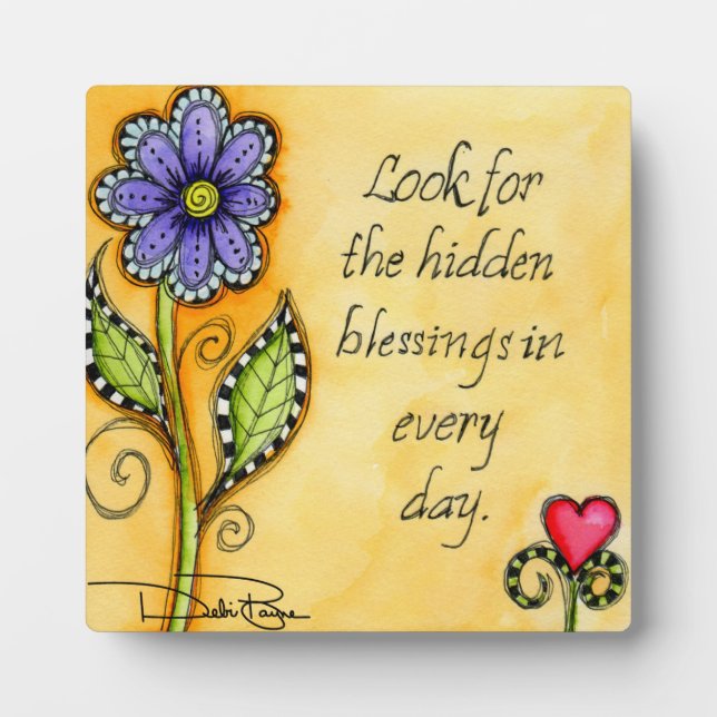 Hidden Blessings Plaque (Front)