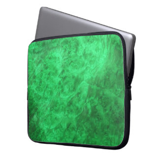 Hidden Canines/Emerald Walnut Burl Laptop Sleeve