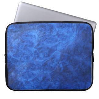 Hidden Canines in Blue Walnut Burl Laptop Sleeve