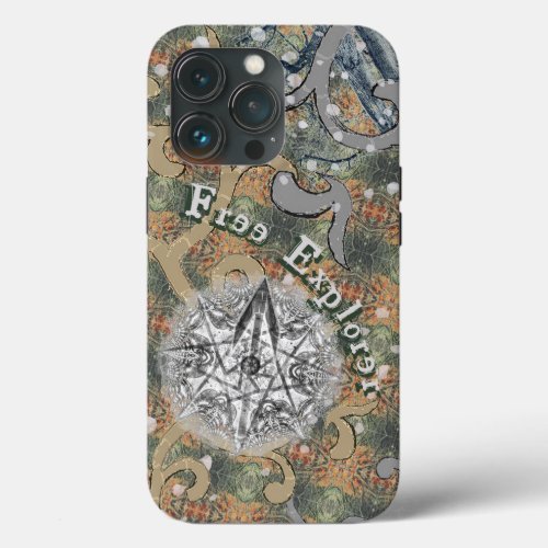 Hidden Delicate Camouflage  Your Text iPhone 13 Pro Case