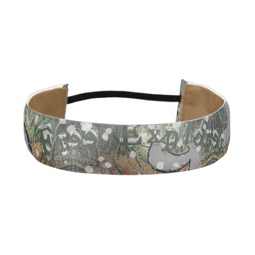 Hidden Delicate Camouflage  Your Text Tie Headban Athletic Headband