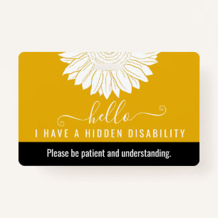 hidden disability awareness badge
