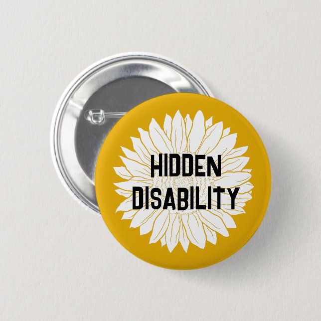 hidden disability awareness button (Front & Back)