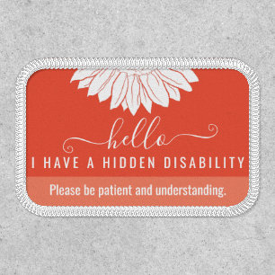 hidden disability awareness patch