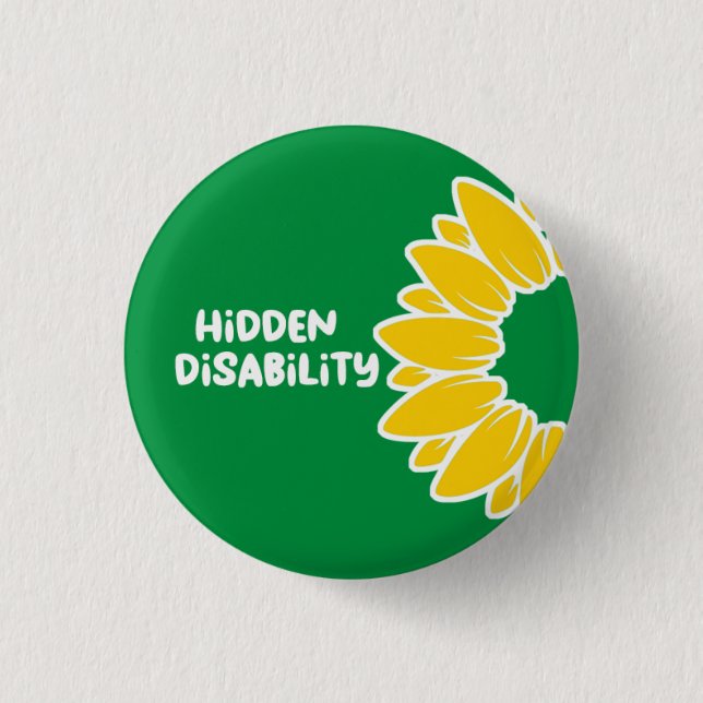Hidden Disability Badge Button (Front)