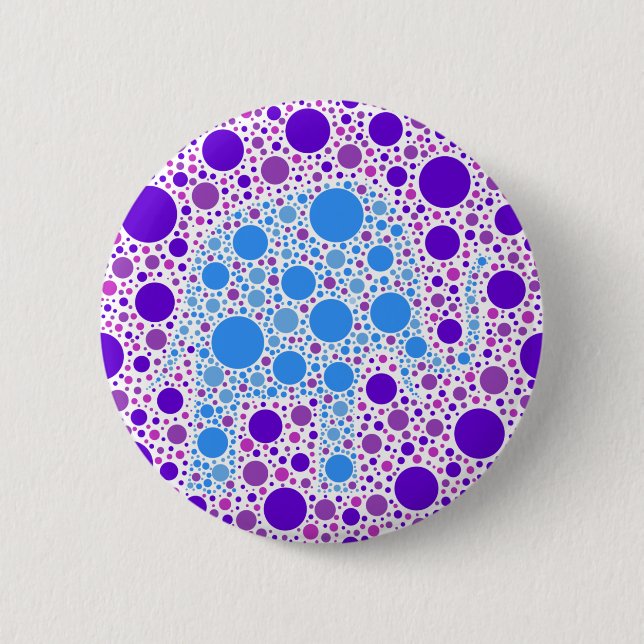 Hidden Elephant Dots Pinback Button (Front)