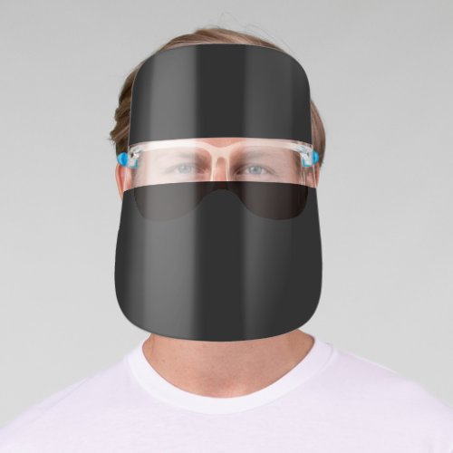 Hidden face Black Ninja Samurai Warrior Face Shield