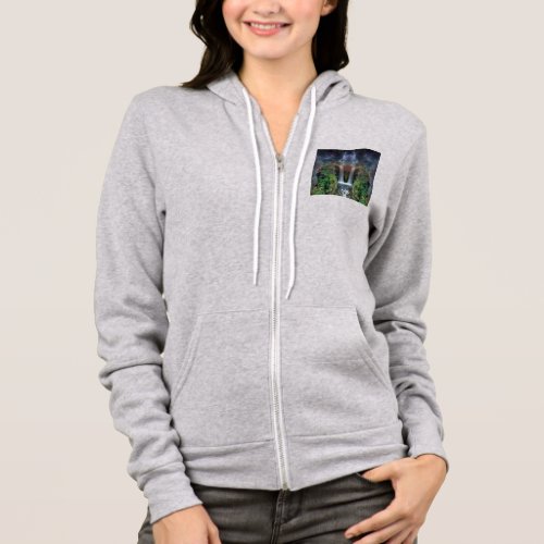 Hidden Faces in Fantasy Waterfalls Hoodie