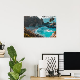 Hidden Falls – Coastal Serenity Poster