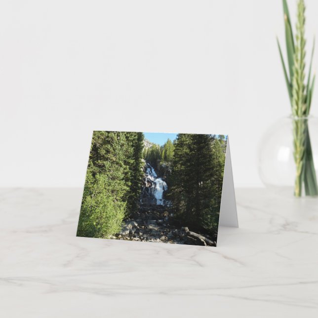 Hidden Falls in Grand Teton National Park Card (Front)