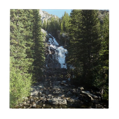 Hidden Falls in Grand Teton National Park Ceramic Tile