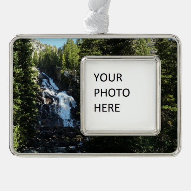 Hidden Falls in Grand Teton National Park Christmas Ornament (Front)