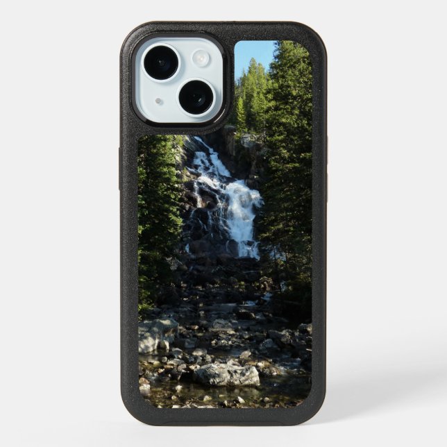 Hidden Falls in Grand Teton National Park iPhone 15 Case (Back)