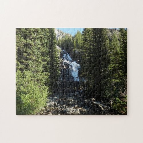 Hidden Falls in Grand Teton National Park Jigsaw Puzzle