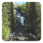 Hidden Falls in Grand Teton National Park Square Sticker