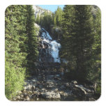 Hidden Falls in Grand Teton National Park Square Sticker