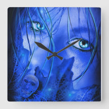 HIDDEN FEAR BLUE GIRL WITH SKULL