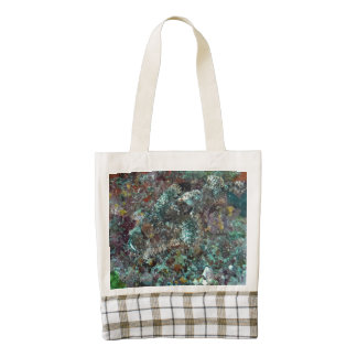 Hidden Fish Under Water Natural Camo Zazzle HEART Tote Bag