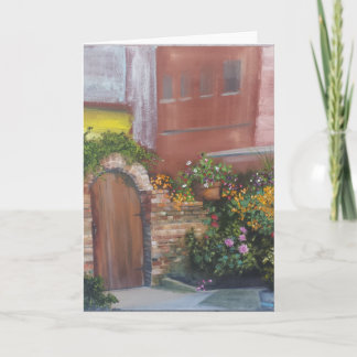"Hidden garden" greeting card