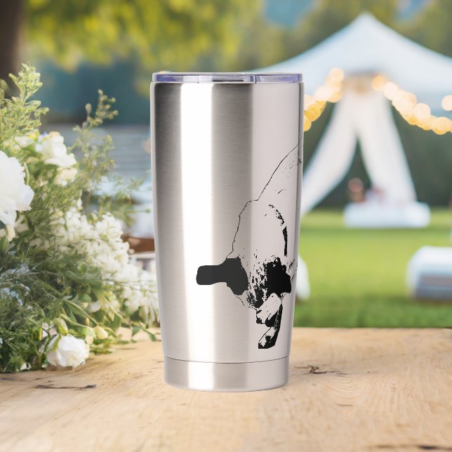 Hidden Grin Terrier Joy Insulated Tumbler (Wedding (Rotated))