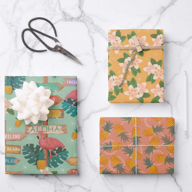 Hidden Hawaii Wrapping Paper Sheets (Front)