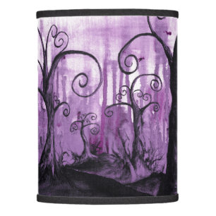 Hidden Hearts Trees Surreal Fantasy Landscape Art Lamp Shade