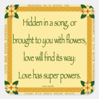 Hidden in a song stickers