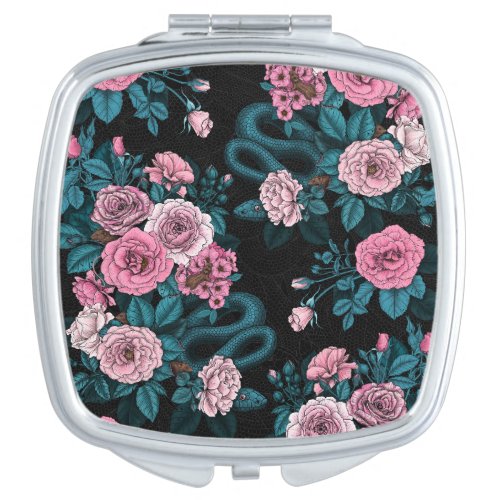 Hidden in the roses 2 compact mirror