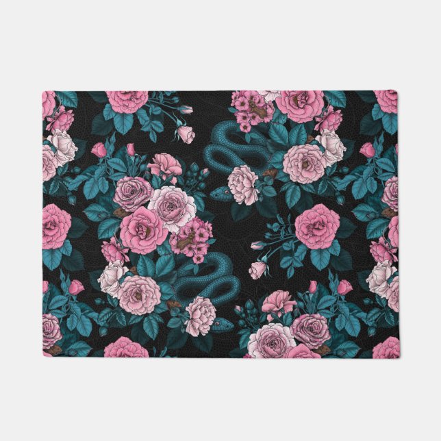 Hidden in the roses 2 doormat (Front)