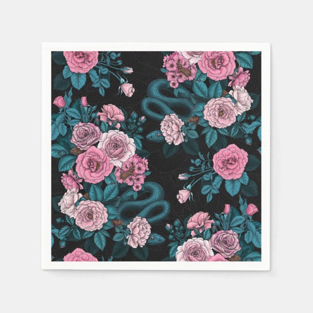 Hidden in the roses 2 napkins (Front)