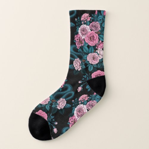 Hidden in the roses 2 socks